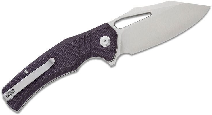 Civivi BullTusk Purple Canvas Micarta Handle C23017-3 - KNIFESTOCK