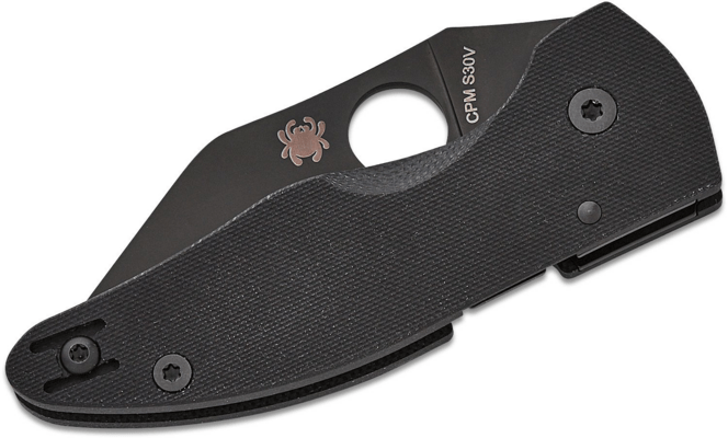 Spyderco MicroJimbo Black G-10 Black Blade Reveal 13 C264GPBK - KNIFESTOCK