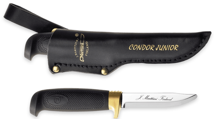 Marttiini Condor Junior stainless steel/rubber/leather 186010 - KNIFESTOCK
