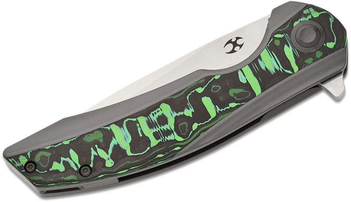 Kansept Accipiter Satin CPM S35VN Titanium + Green Carbon Fiber K1007E1 - KNIFESTOCK