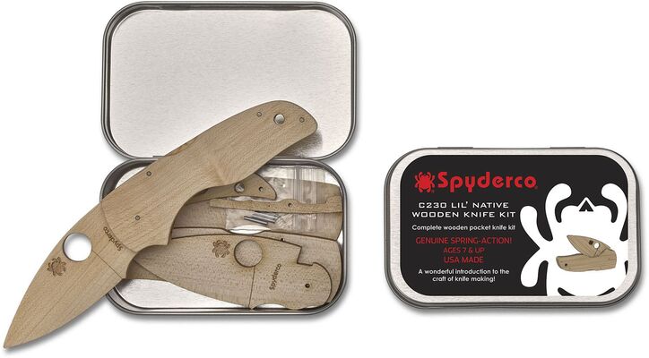Spyderco Wooden Kit C230 Lil&#039; Native WDKIT2 - KNIFESTOCK