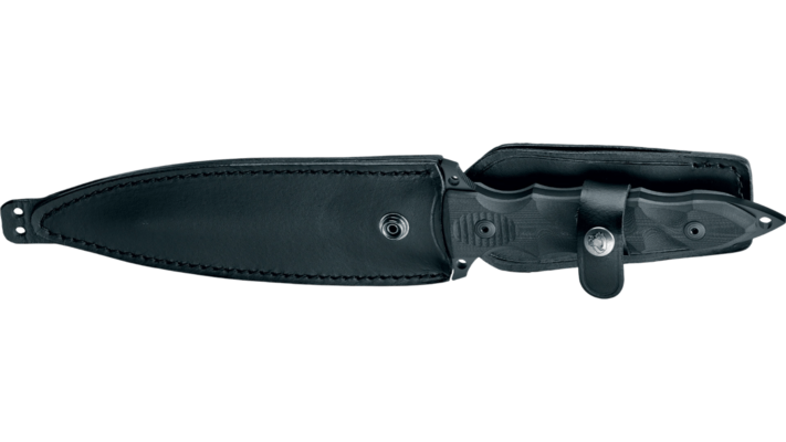 Fox Knives  MODRAS DAGGER BLACK G10 HANDLE DOUBLE EDGE FX-507 AF - KNIFESTOCK