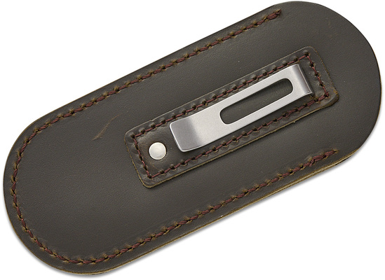 Custodia in pelle QPS - specifica per QS161 Dolphin Pelle a grana Marrone scuro QS-P002B - KNIFESTOCK