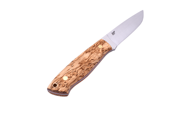 Brisa Trapper 95-curly birch Elmax Flat Sheath bushcraft 95 BRS-069-2038-1561 - KNIFESTOCK