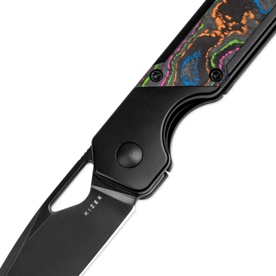 Kizer Frame Lock Mini Militaw Jonathan Styles M390 Titanium+Camo Carbon 80&#039;s Ki3634SA1 - KNIFESTOCK