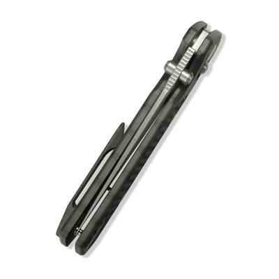 GEO Knife Blaze SW M390 Blade Tiger Stripe Pattern Flamed Ti - KNIFESTOCK