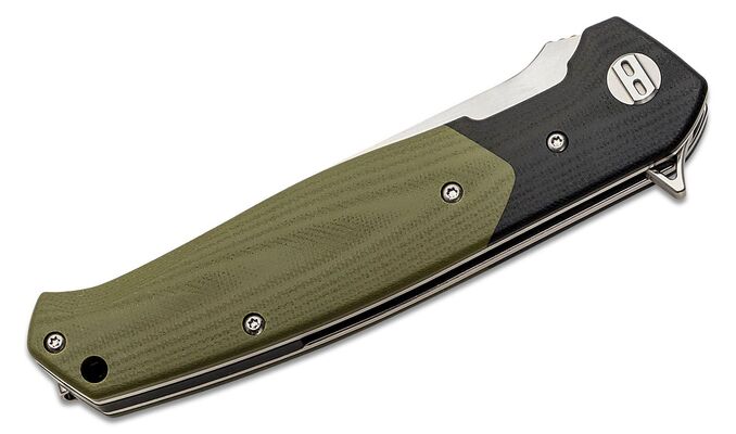 Bestech SWORDFISH D2, satin, black and green G10 BG03A - KNIFESTOCK