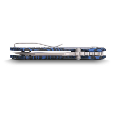 Vosteed Hedgehog S35VN Satin &amp; Brushed Black &amp; Blue GT-Mascus A1302 - KNIFESTOCK