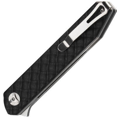 COUTEAU PLIANT BLACK FOX RELOADED MANCHE G10 NOIR LAME SATINÉE 440C - KNIFESTOCK