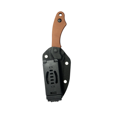 Kubey TLB Blackwash 14C28N ,Brown Micarta,Kydex Sheath KU468D - KNIFESTOCK