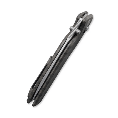 GEO Knife FANTASM SW M390 Blade Tiger Stripe Pattern Flamed Ti - KNIFESTOCK