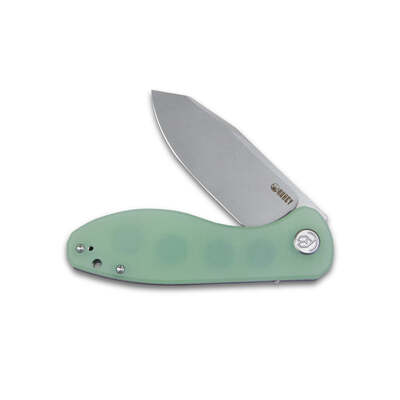 KUBEY Master Chief, Folding Knife, AUS-10 Blade, Jade G10 Handle KU358C - KNIFESTOCK