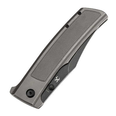 Kansept knives Bison Blackwash CPM S35VN Grå Anodiserad och Stonewashed Titan - KNIFESTOCK