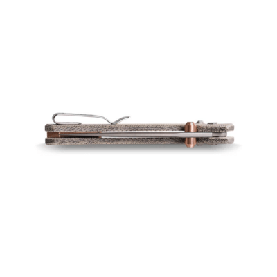 Vosteed Mini Psyop Elmax Bead Blast Stonewash Green Norplex UltreX™ Micarta A230 - KNIFESTOCK