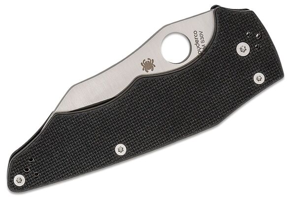 Spyderco YoJumbo Coarse Black G-10 C253GP - KNIFESTOCK