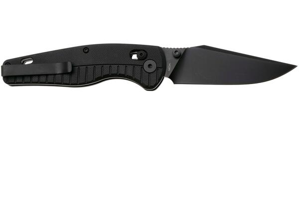 QPS Reptile 14C28N, nero, Manico: G10 Nero QS165-C2 - KNIFESTOCK