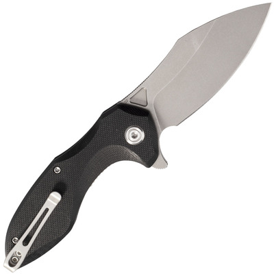 KUBEY Noble Nest Liner Lock Folding Knife Black G10 Handle KU236A - KNIFESTOCK
