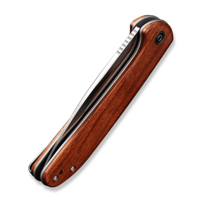 CIVIVI Primitrox Guibourtia Wood HandleSatin Finished Nitro-V BladeLiner Lock - KNIFESTOCK