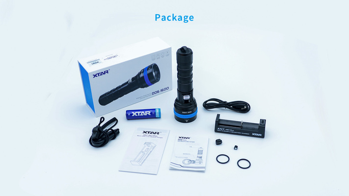 XTAR D06-1600 Duikzaklamp 1600lm - KNIFESTOCK