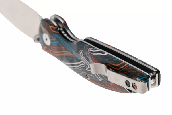 QSP Knife Turtle Punk, Liner lock, 14C28N stonewashed, Colorful G10 QS158-A1 - KNIFESTOCK