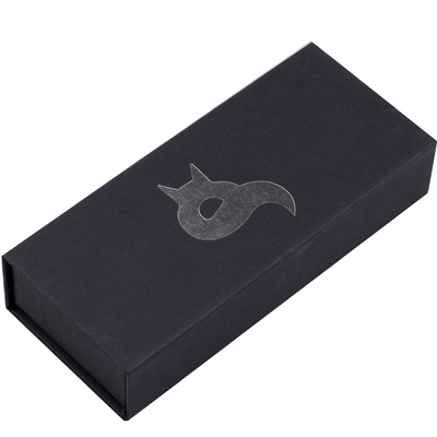 BLACK FOX REVOLVER Lame Satinée, Manche G10 Noir - 440C - KNIFESTOCK