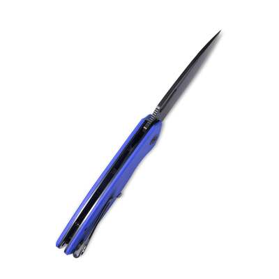 KUBEY Tityus Liner Lock Flipper Folding Knife Blue G10 Handle KU322I - KNIFESTOCK