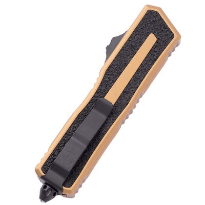 Microtech SCARAB II GEN III D/E BLACK PART SERRATE TAN 1280-2TA - KNIFESTOCK