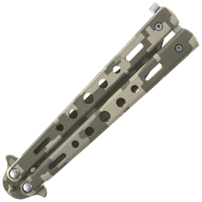 JKR BUTTERFLY KNIFE BLADE 10cm Desert Camo JKR721 - KNIFESTOCK