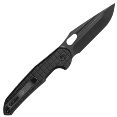 Vosteed Thunderbird(3.25&quot;Blade) Elmax Black Stonewash Black Titanium A0312 - KNIFESTOCK