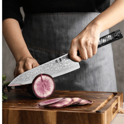 Dellinger Kitchen Chef/Gyuto Knife 215 mm Dellinger Carbon Fiber Octagon® - KNIFESTOCK