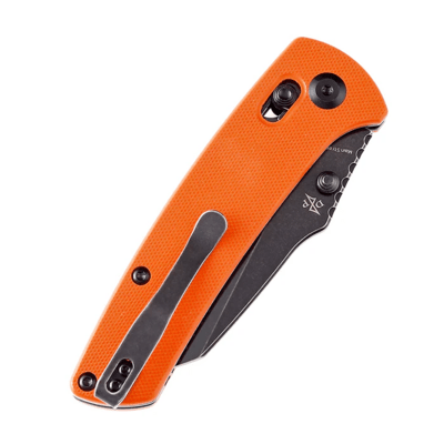 Kansept Main Street Black Stonewashed 154CM Orange G10 T1015V2(Crossbar Lock) - KNIFESTOCK