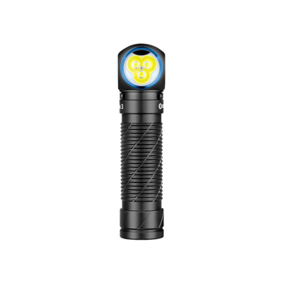 Olight Perun 3 Rechargeable LED Flashlight (Black) with Headlamp Headband - KNIFESTOCK