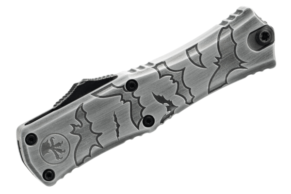 Microtech Hera® II Mini D/E Signature Series Brushed Metal Bats Standard 1702M-1 - KNIFESTOCK