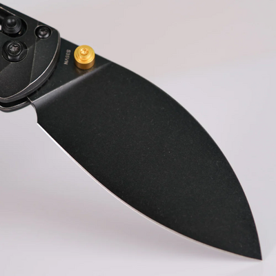 Vosteed Mini Nightshade (TI) S35VN Fekete Stonewash Fekete Titán A0218 - KNIFESTOCK