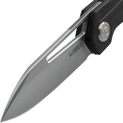 KUBEY Royal Nest Liner Lock EDC Pocket Knife Front Flipper Black G10 Handle KU321A - KNIFESTOCK