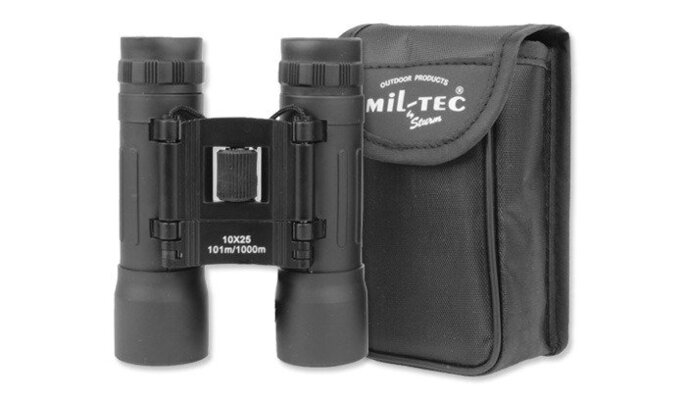 Jumelles Mil-Tec 10x25 noir 15702002 - KNIFESTOCK