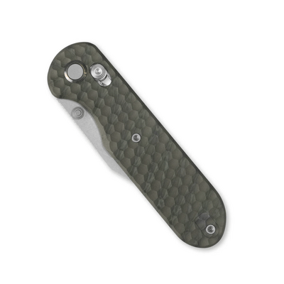 GEO Knife Ethereal Cutter SW M390 Blade Tiger Stripe Pattern Flamed Ti - KNIFESTOCK