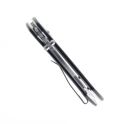 Kansept Korvid V Stonewashed D2 Twill Carbon Fiber, G10 TE2030V7 - KNIFESTOCK