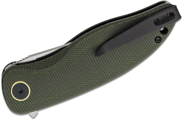 Petrified Fish PFP06 Simum Satin K110 Green Micarta PFP06GRMS - KNIFESTOCK