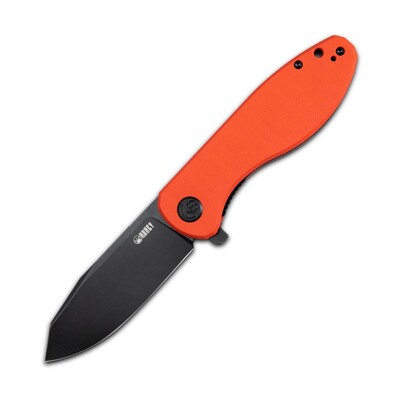 KUBEY Master Chief, Folding Knife, AUS-10 Blade, Orange G10 Handle KU358E - KNIFESTOCK