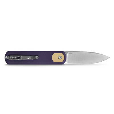 Vosteed Corgi 14C28N Satin Violet G10 CG3S07 - KNIFESTOCK