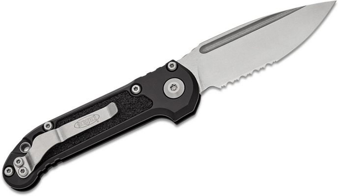 Microtech 2023 LUDT Gen III AUTO M390MK Stonewashed Black Aluminum Handles 1135-11 - KNIFESTOCK