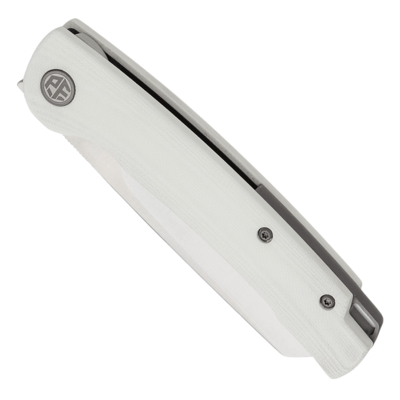 Petrified Fish PFE04 Scholar Satin 154CM White G10 PFE04W - KNIFESTOCK