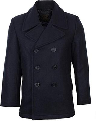 Mil-Tec US NAVY PEA COAT TUCH bleu 10581000-903 - KNIFESTOCK