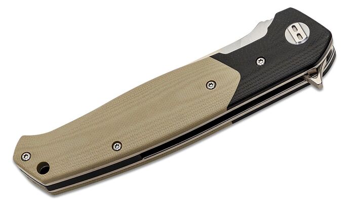 Bestech SWORDFISH D2, satin, black and beigeG10  BG03B - KNIFESTOCK