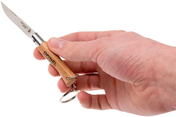 Opinel N°04 Inox Keychain Beech 000081 - KNIFESTOCK