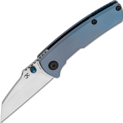 Kansept Little Main Street Satin CPM-S35VN Blue Anodized Titanium K2015A3 - KNIFESTOCK