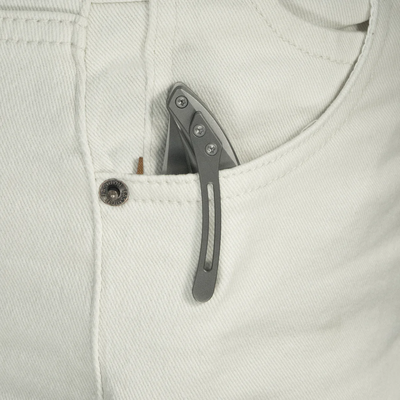 KB Cyrus Beadblast M390 Sandblast Ti KB387A - KNIFESTOCK