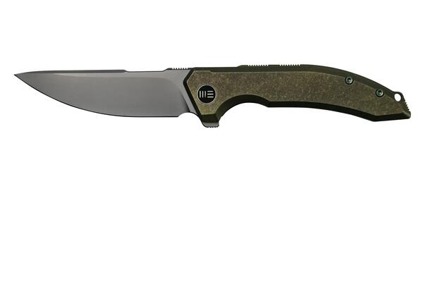 WE Quixotic Green Titanium Handle Silver Bead Blasted CPM 20CV Blade WE21016-4 - KNIFESTOCK