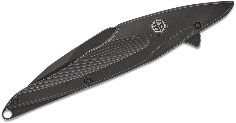 Petrified Fish PFE10 Hummingbird Black Stonewashed M390 Black Titanium PFE10DDW - KNIFESTOCK